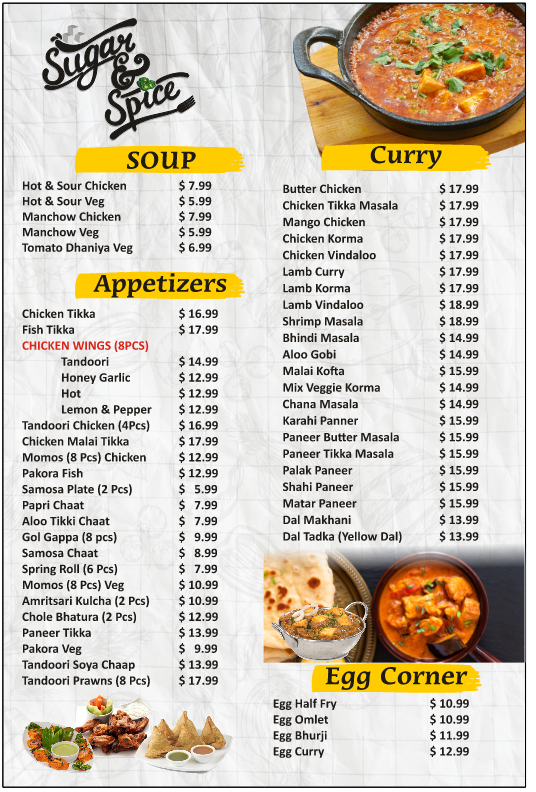 Sugar & Spice Indian Cuisine & Banquet Hall Beaumont, AB Alberta Local