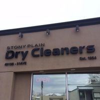 Stony Plain Dry Cleaners logo