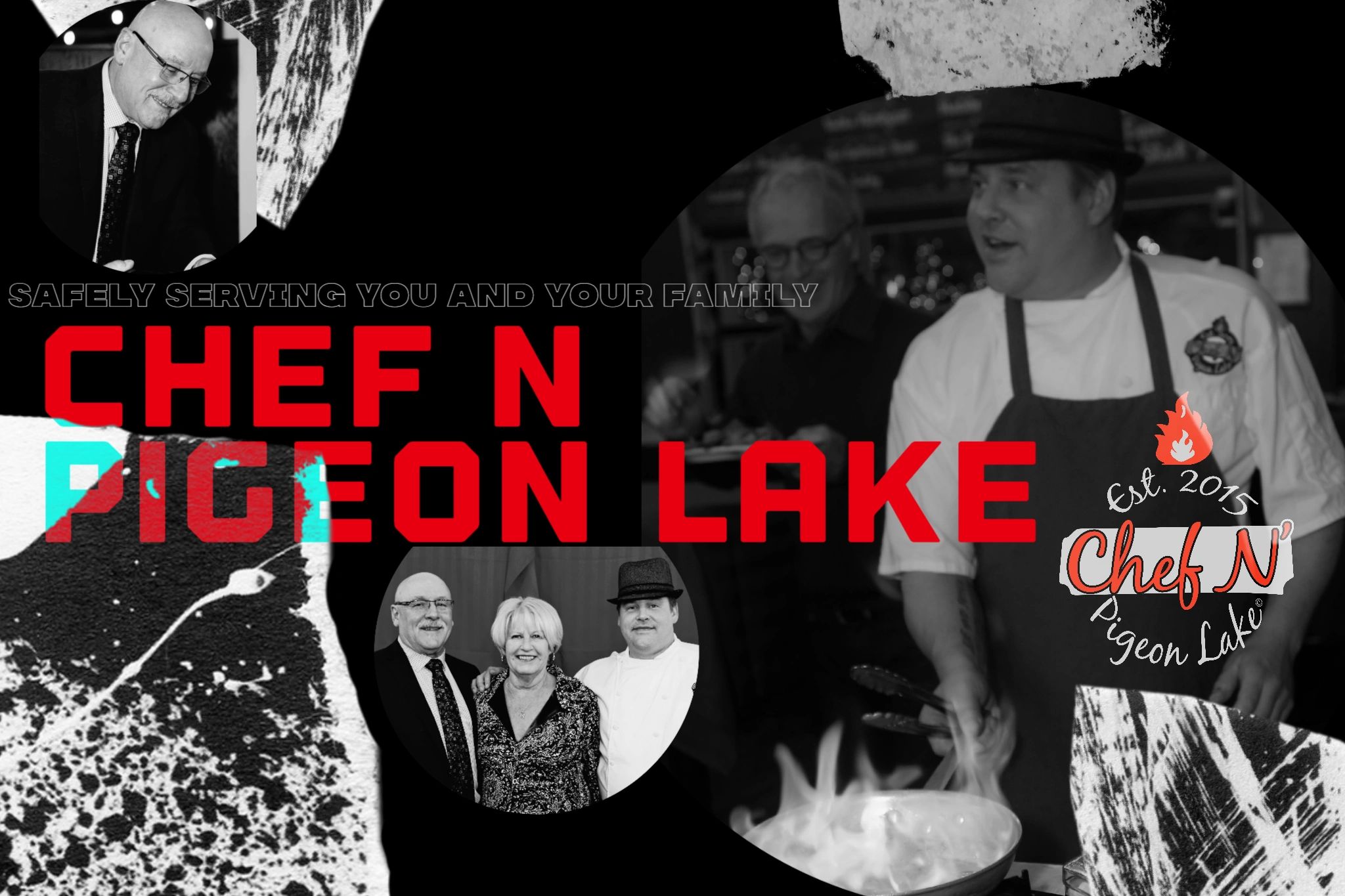 Chef N' Pigeon Lake logo
