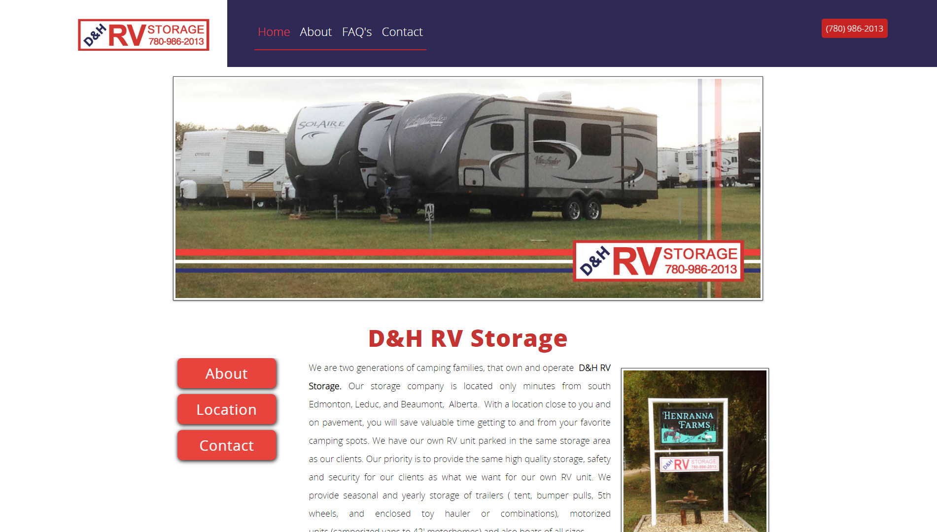 D&H RV Storage logo